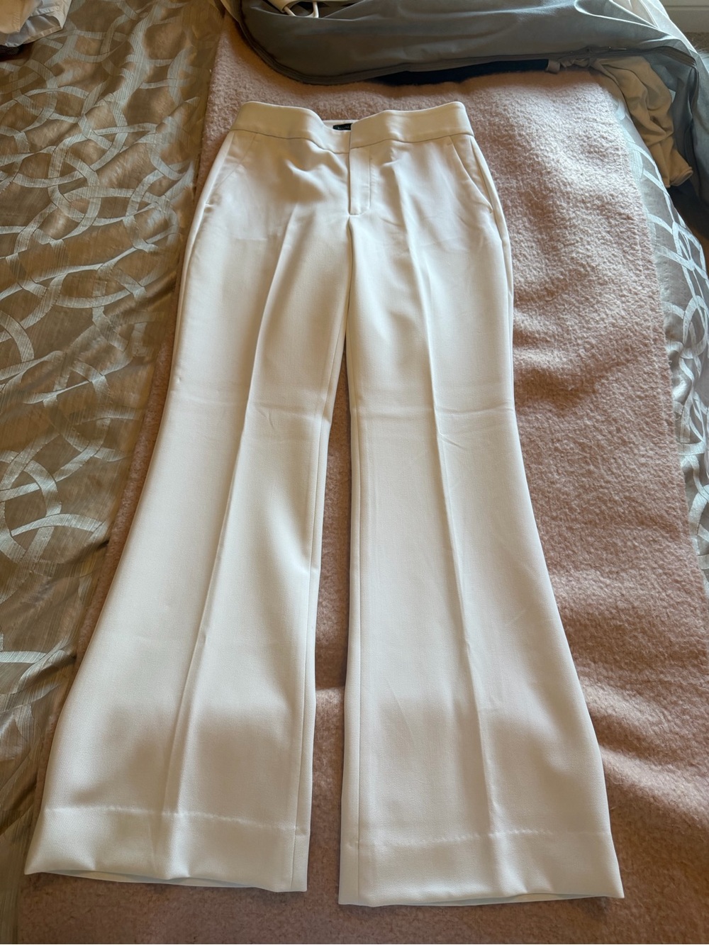 Banana Republic White Boot Cut Dress Pants